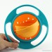 Ocaler Baby Kid Feeding Bowl Dishes Toy 360 Degree Rotate Non Spill Funny Creative UFO-Green - B074FXRH4D